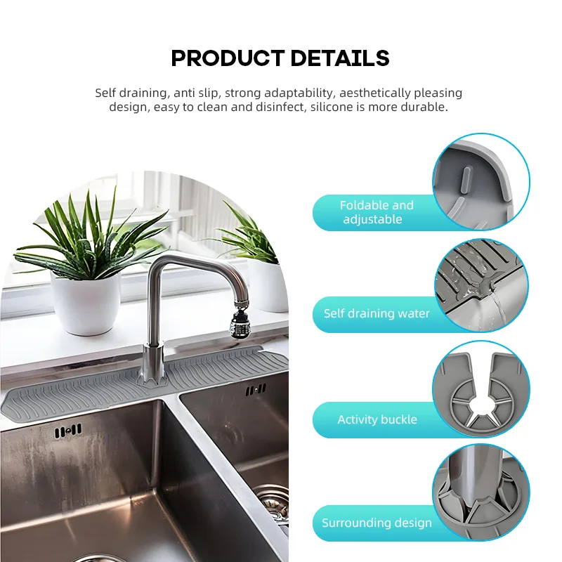 Long Faucet Draining Mat