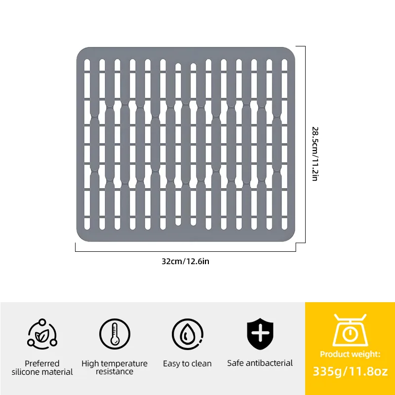 Striped Draining Mat