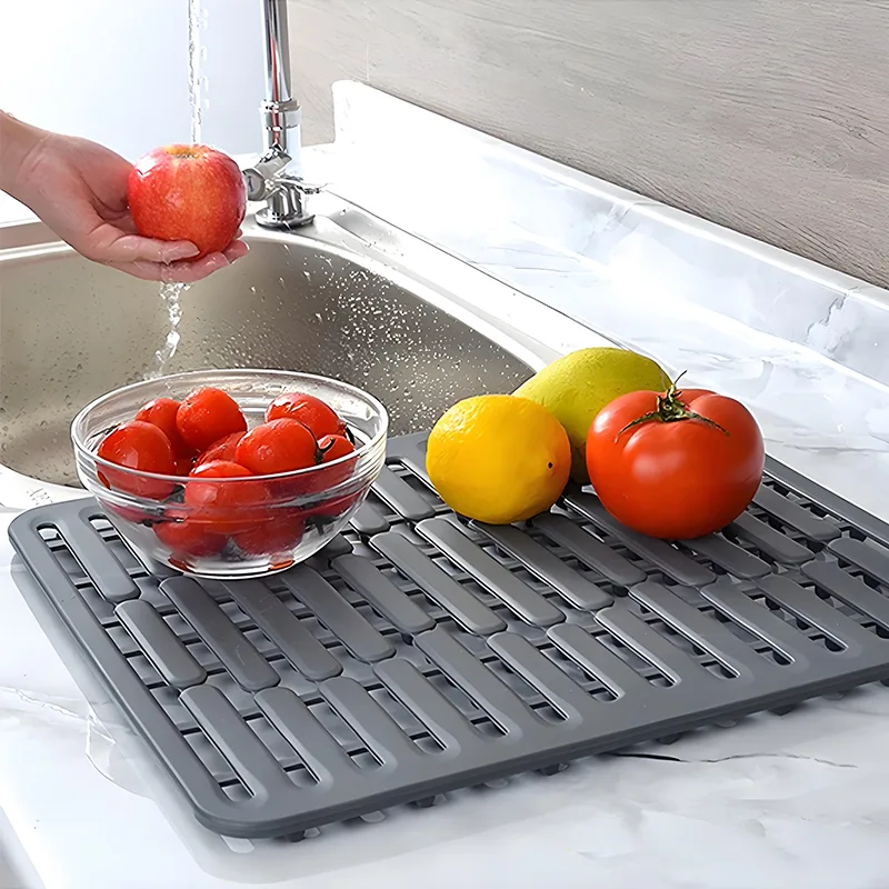 Striped Draining Mat
