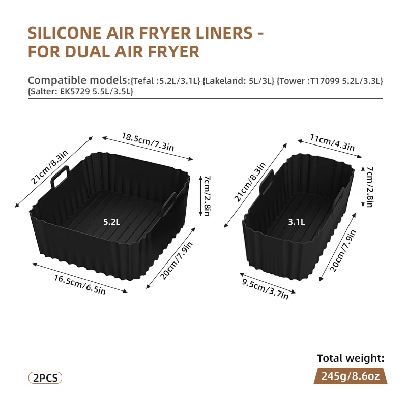 5.2L + 3.1L Air Fryer Tray