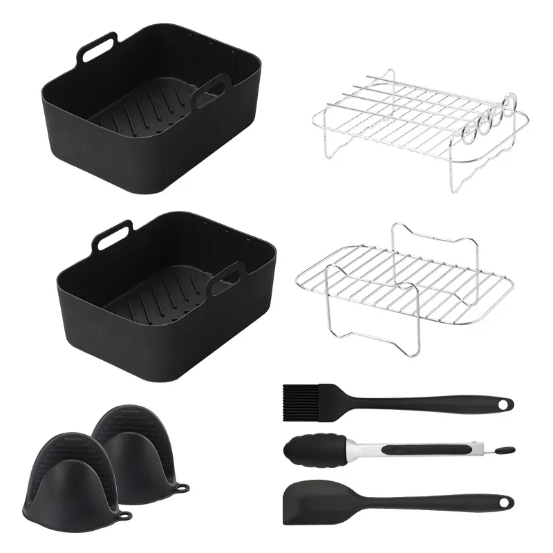 8.5" Rectangular Air Fryer Set