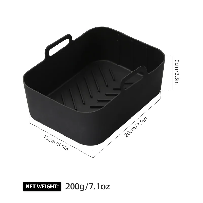 8.5" Rectangular Air Fryer Set