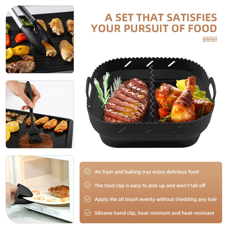 Square Air Fryer Liner Set