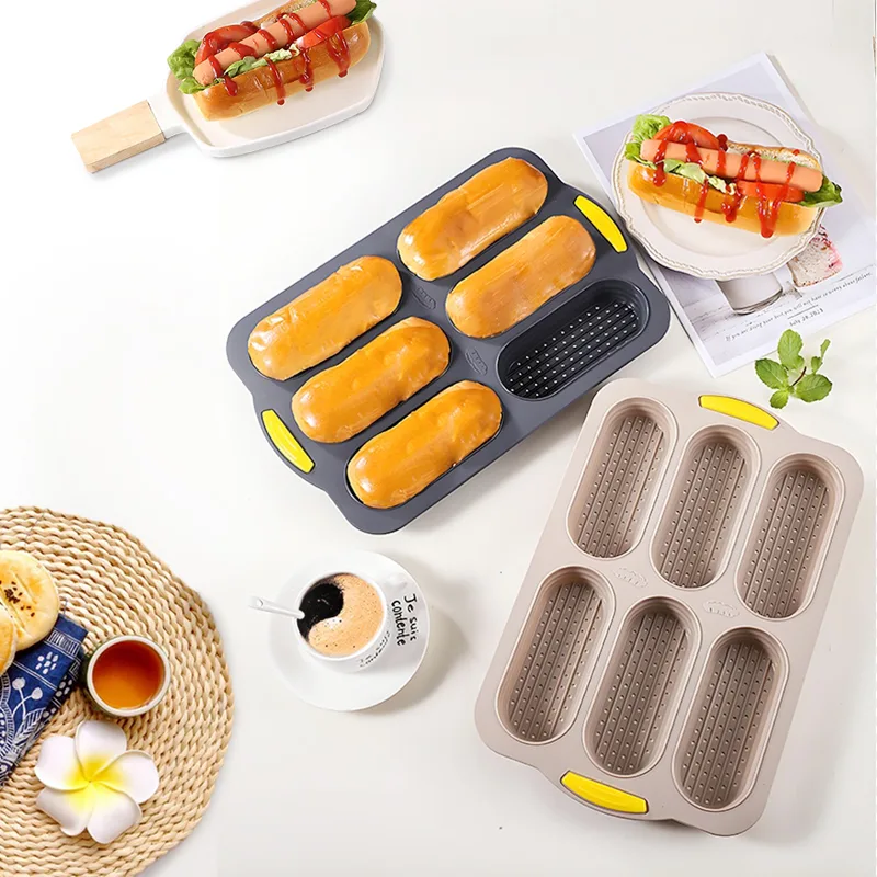6-Cavity Hot Dog Bun Mold