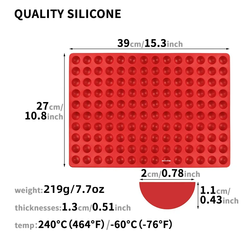 40-Cavity Half-sphere Mold Mat