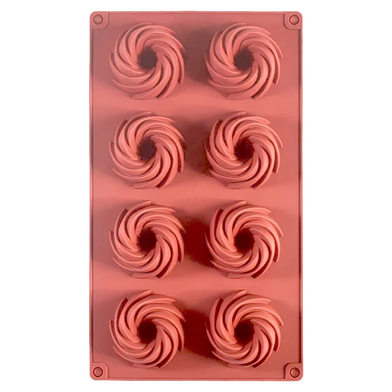 8-Cavity Swirl Cake Mold