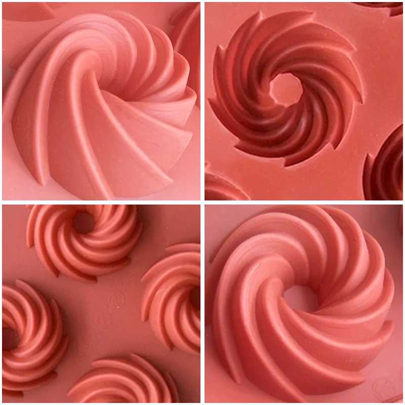 8-Cavity Swirl Cake Mold