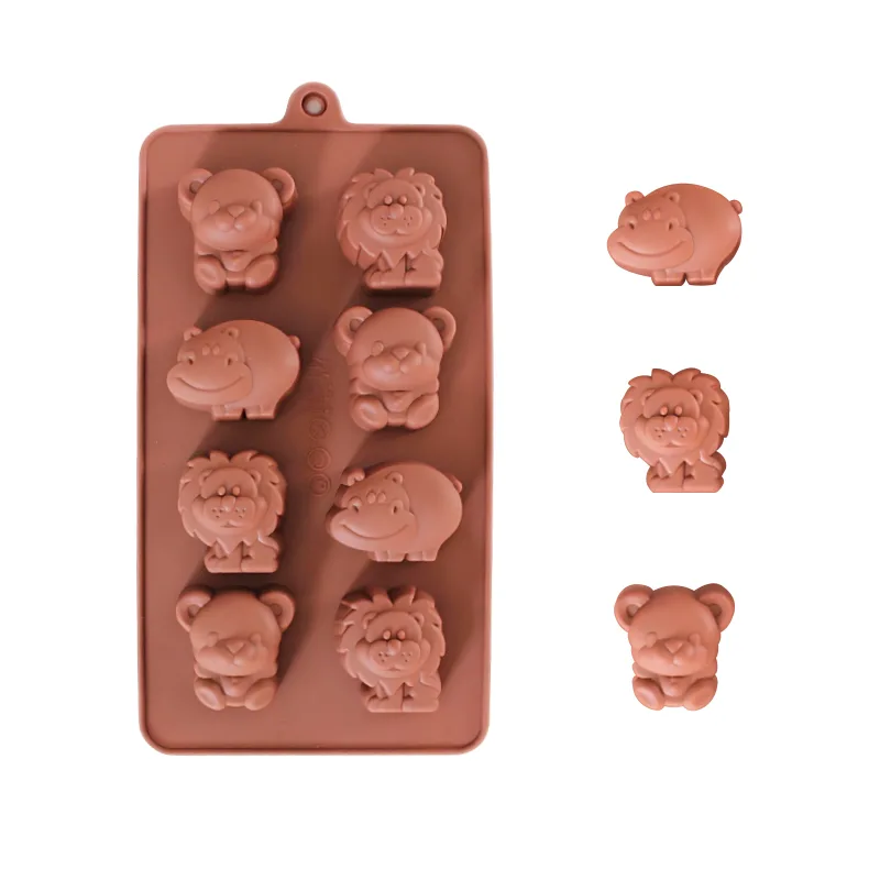 8-Cavity Animal Cake Mold