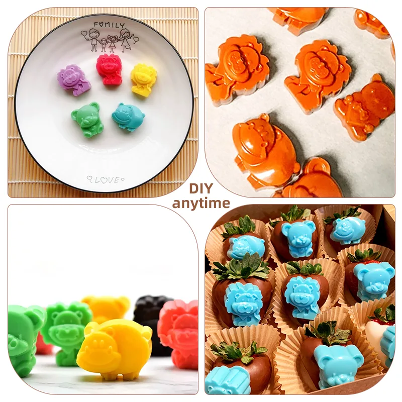 8-Cavity Animal Cake Mold