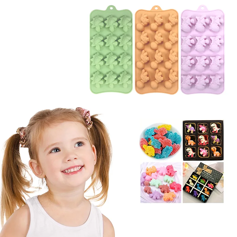 12-Cavity Dinosaur Mold