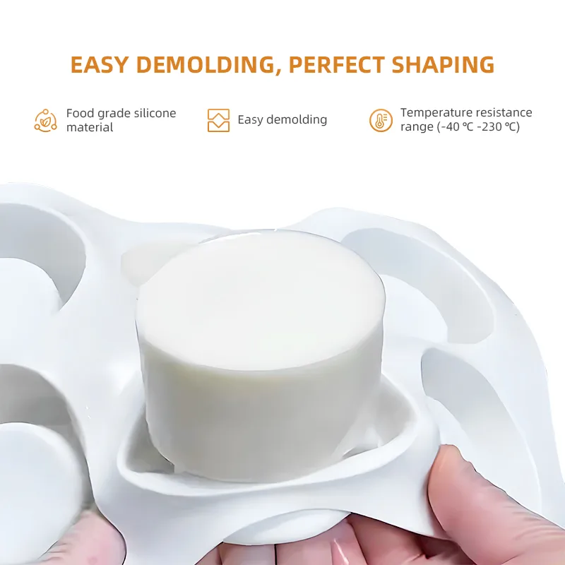 6-Cavity Cylinder Mousse Mold