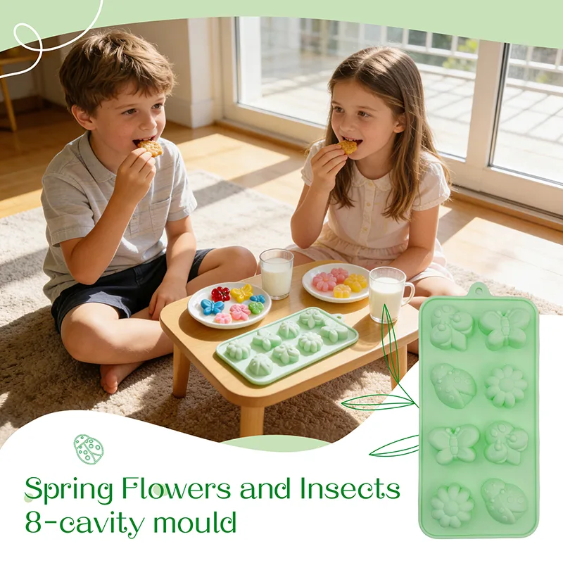 8-Cavity Spring Flower & Bug Mold